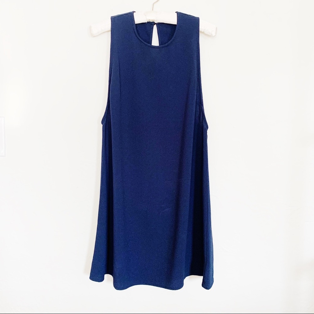 American Apparel Sleeveless Navy Shift Dress